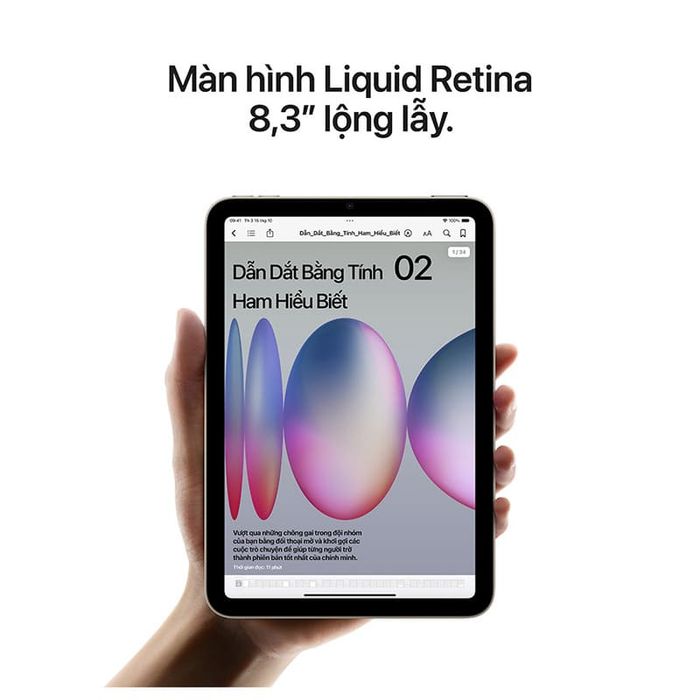 Màn hình Liquid Retina 8.3 inch.