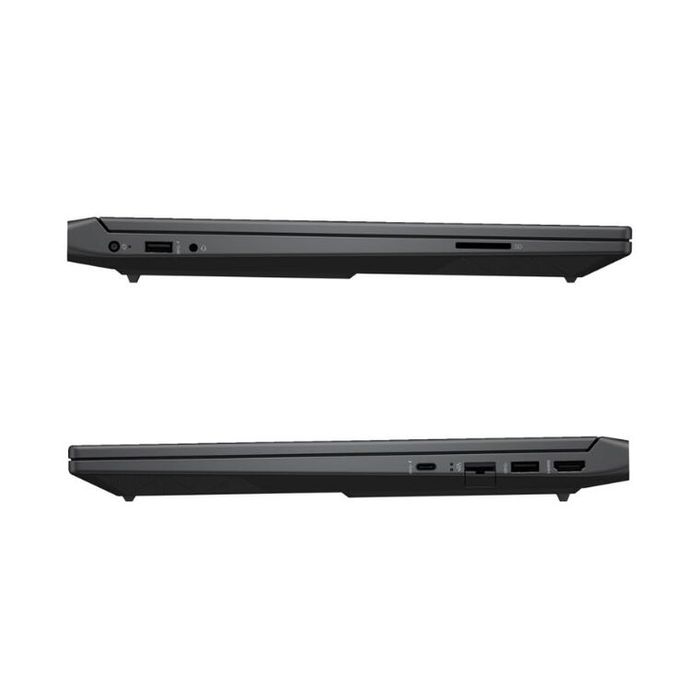 Gaming HP Victus 15 USB-A, USB-C hỗ trợ DisplayPort 1.4, HDMI 2.1, RJ-45 và jack cắm tai nghe.
