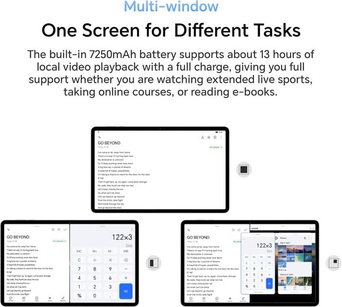 Các tính năng thông minh khác trên HONOR Pad X9