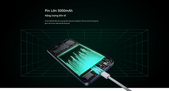 Realme Narzo 50i Prime có dung lượng pin khủng