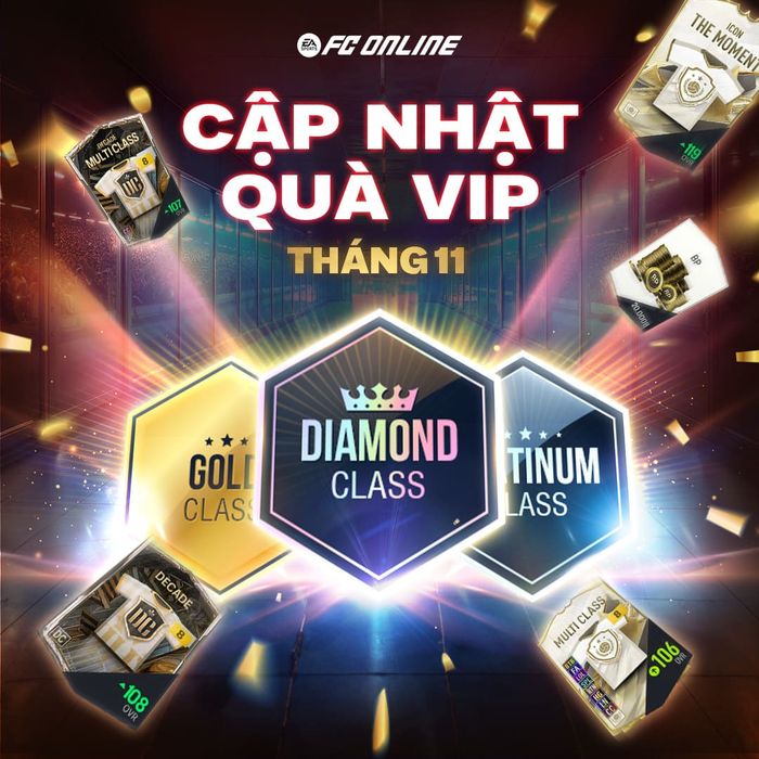 Cập nhật quà VIP tháng 11/2025, đừng bỏ lỡ!