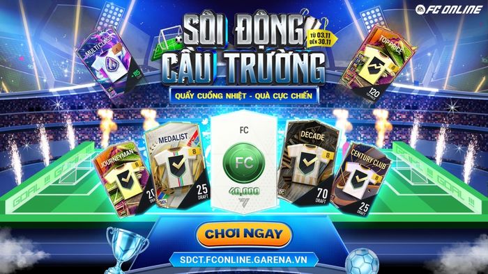 Sự kiện Sôi Động Cầu Trường đang thu hút sự tham gia của nhiều HLV online!