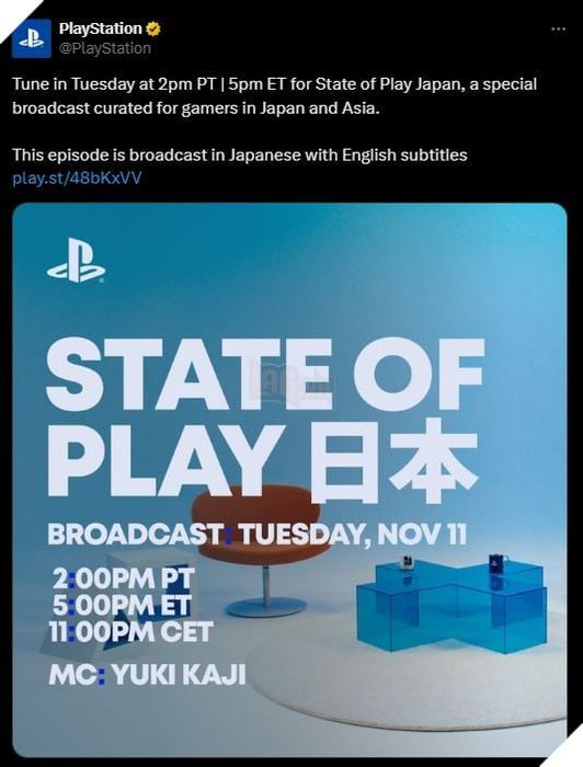 Sony Chính Thức Thông Báo Sự Kiện PlayStation State of Play Mới Vào Sáng Ngày Mai 2