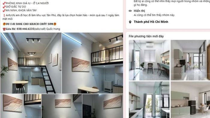 Chủ trọ cần cung cấp thông tin liên hệ rõ ràng để khách hàng dễ dàng kết nối (Nguồn: Phòng trọ Tân Phú)