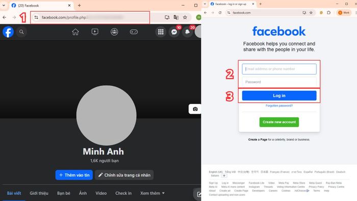 Quên tên đăng nhập nhưng vẫn nhớ mật khẩu.