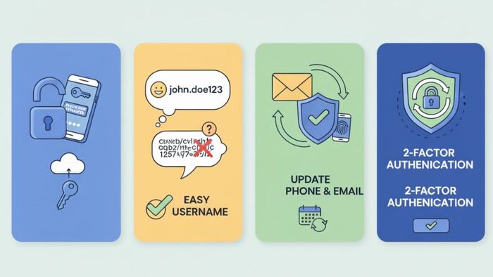 Mẹo giúp bạn tránh quên tên đăng nhập Facebook.