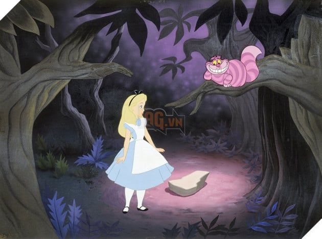 Chân dung của bộ phim hoạt hình Alice in Wonderland.