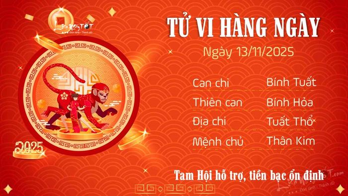 Tử vi hàng ngày 13/11/2025 của tuổi Thân