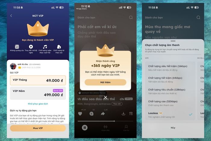 Trải nghiệm đỉnh cao với tài khoản VIP