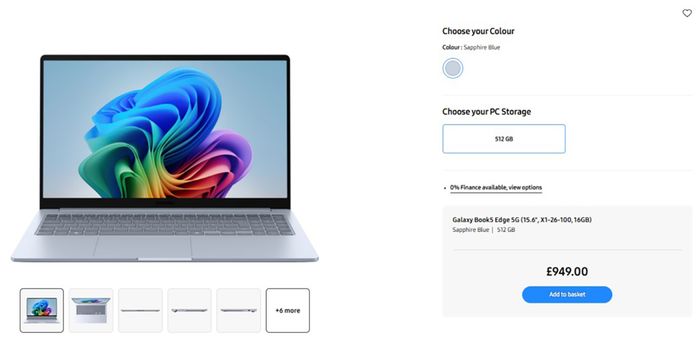Laptop mới của Samsung có thiết kế mỏng nhẹ, dễ dàng mang theo trong mọi hoàn cảnh.
