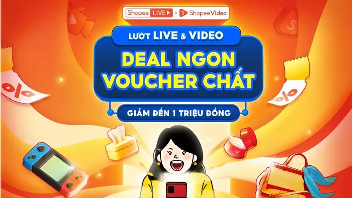 Chương trình ưu đãi Black Friday Shopee - Voucher Shopee Live, Video