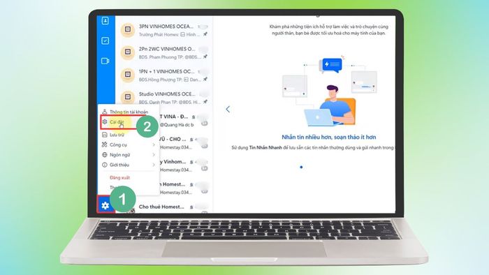 Hướng dẫn khắc phục Zalo đầy bộ nhớ trên máy tính - Dọn dẹp dữ liệu Zalo và file tải về - bước 1