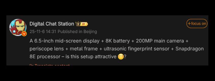 Thông tin về cấu hình của HONOR 500 Pro đã được tiết lộ.