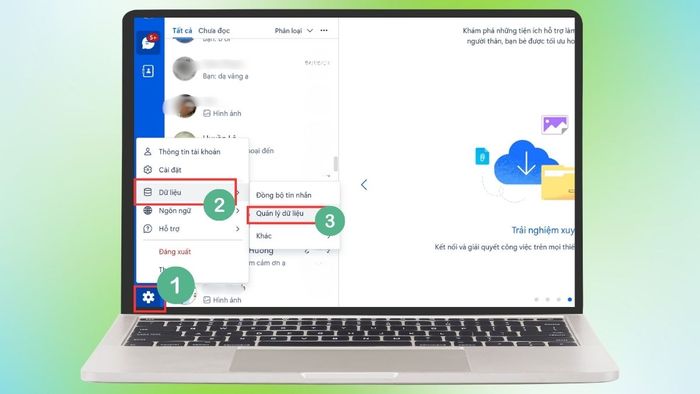 Hướng dẫn khắc phục Zalo đầy bộ nhớ trên máy tính - Xóa cache Zalo PC - bước 1