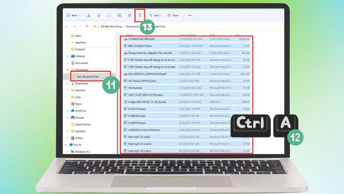 Hướng dẫn khắc phục Zalo đầy bộ nhớ trên máy tính - Dọn dẹp dữ liệu Zalo và file tải về - bước 5