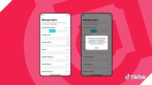 TikTok đang thử nghiệm tính năng mới cho phép người dùng tùy chỉnh nội dung AI hiển thị trên bảng tin của mình.