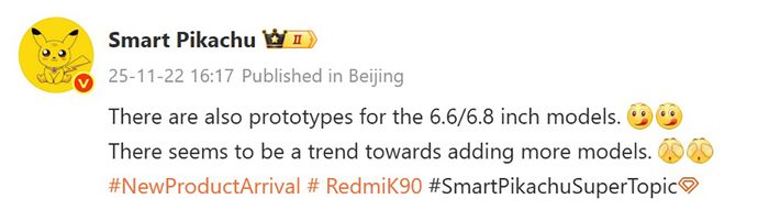 Thông tin về Redmi K90 Pro và Redmi K90 Ultra đã bị rò rỉ.