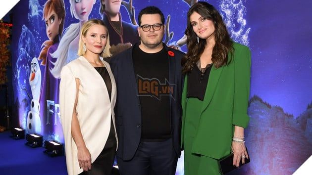 Hình ảnh của các ngôi sao Kristen Bell, Idina Menzel và Josh Gad.