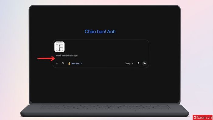 Nhập prompt vào phần này để tiếp tục quá trình.
