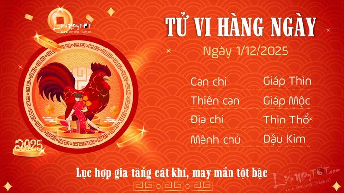 10 Tu vi hang ngay 1-12-2025 - Dau