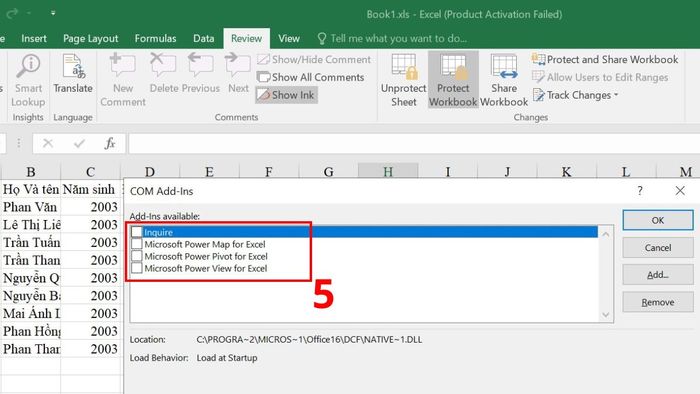 Cách sửa lỗi Excel không hiển thị gợi ý hàm – Bước 17
