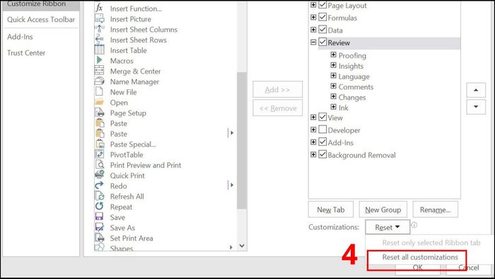 Cách sửa lỗi Excel không hiển thị gợi ý hàm – Bước 14