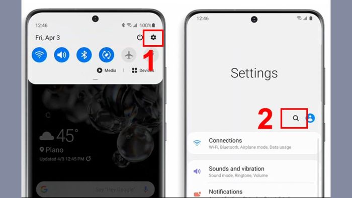 Bước 1 trong quá trình chuyển dữ liệu từ iPhone sang Samsung