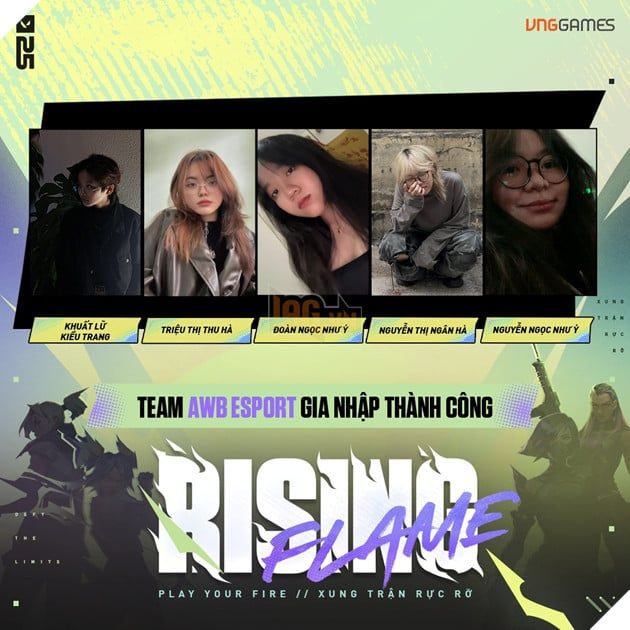 Giải đấu Rising Flame chính thức khởi tranh với sự tham gia của 10 đội tuyển VALORANT nữ tại Việt Nam.