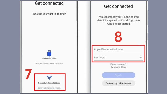 Bước 4 trong quá trình chuyển dữ liệu từ iPhone sang Samsung