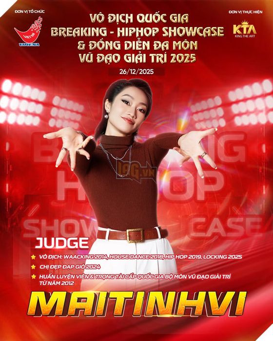 Khánh Thi kết hợp cùng Việt Max, Viết Thành và Linh 3T tại Giải Vô Địch Quốc Gia Breaking - Hiphop Showcase 2025
