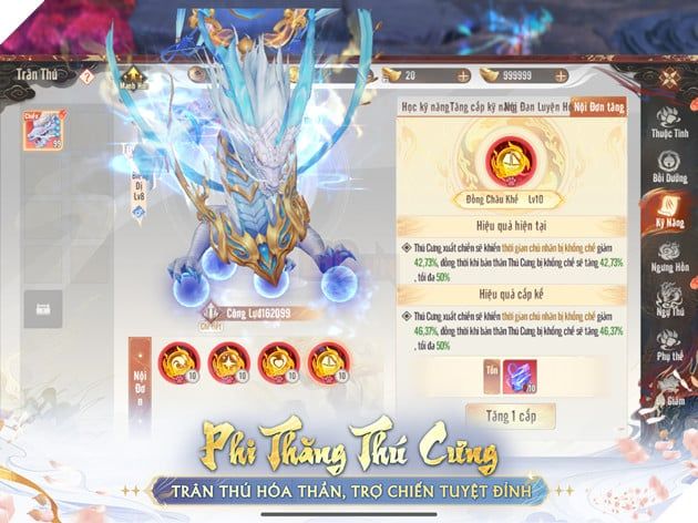 Phi Thăng Thú Cưng chính là một tính năng mới vô cùng quan trọng trong Big Update lần này.