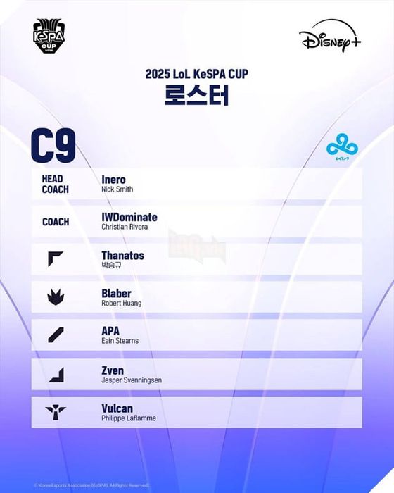 KeSPA Cup 2025: Danh Sách Các Đội Tuyển Tham Gia Giải Đấu Mùa Off-Season 14