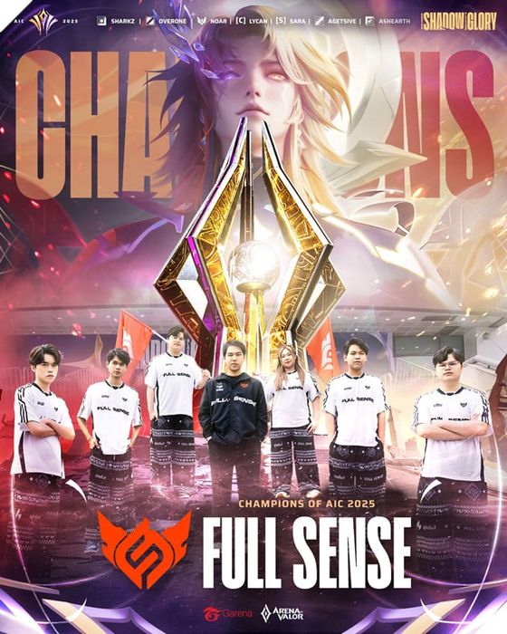 AIC 2025: Full Sense tiếp tục trình diễn phong độ áp đảo, khắc tên mình vào danh hiệu vô địch quốc tế đầu tiên 6
