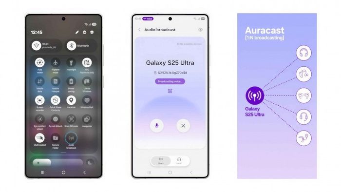 Tính năng Audio Broadcast mới hỗ trợ chia sẻ âm thanh đến các thiết bị lân cận