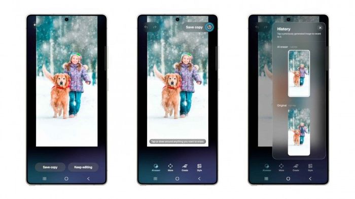Tính năng Photo Assist cho phép người dùng tạo ảnh vô hạn, lưu lại lịch sử chỉnh sửa để thuận tiện trong việc quản lý