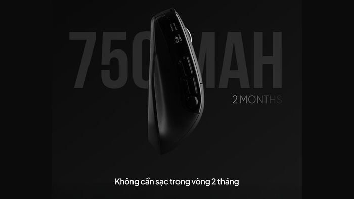 HyperWork Macro cung cấp thời gian sử dụng lên tới 2 tháng sau mỗi lần sạc đầy