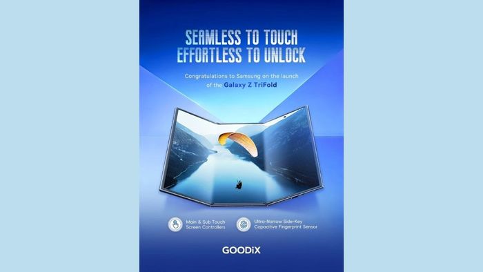 Goodix cũng cung cấp bộ điều khiển màn hình cảm ứng đặc biệt cho Galaxy Z.
