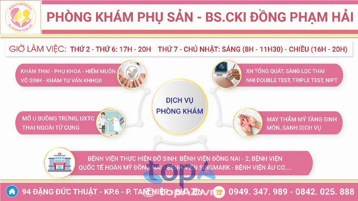 Phòng khám Sản Phụ Khoa BS Đồng Phạm Hải - 94 Đặng Đức Thuật