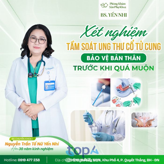 Phòng Khám Sản Phụ Khoa Biên Hoà Bác Sĩ Yến Nhi - 299/10 Đường 30/4