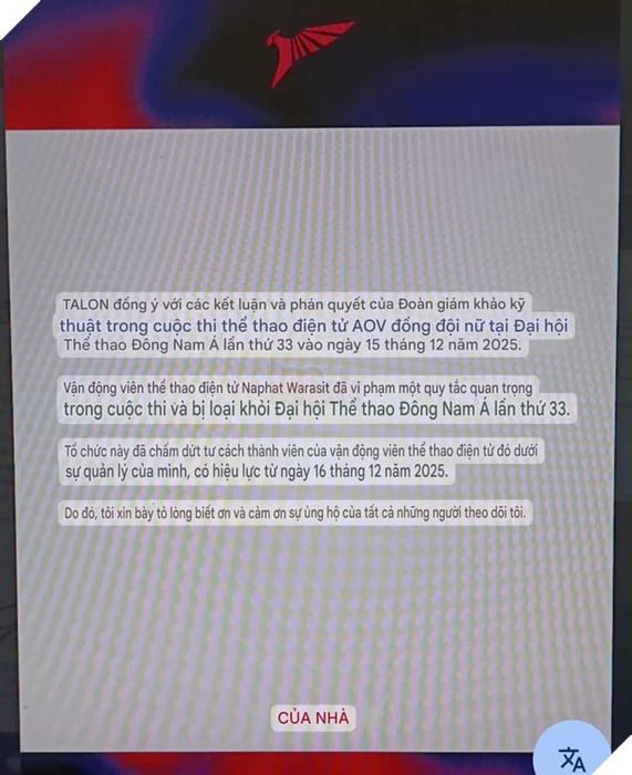 SEA Games 33: Nữ VĐV Liên Quân Mobile Thái Lan Gian Lận Ngay Trong Thi Đấu, Nhờ Người Chơi Hộ Vẫn Thua Việt Nam 5
