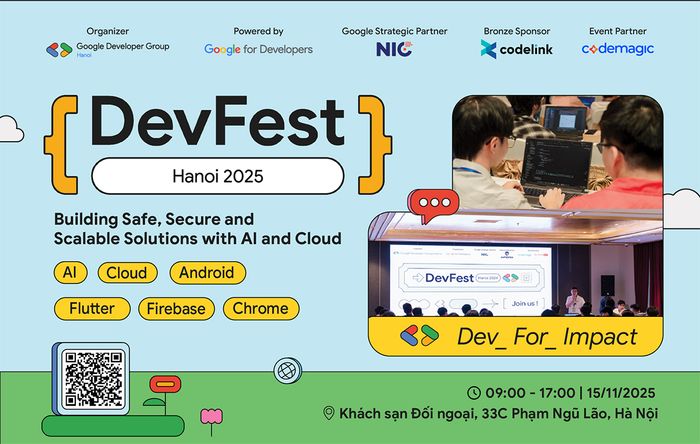 Lịch trình sự kiện DevFest Hanoi 2025 sẽ được công bố trong thời gian sắp tới, hứa hẹn nhiều hoạt động hấp dẫn và bổ ích cho cộng đồng phát triển công nghệ.