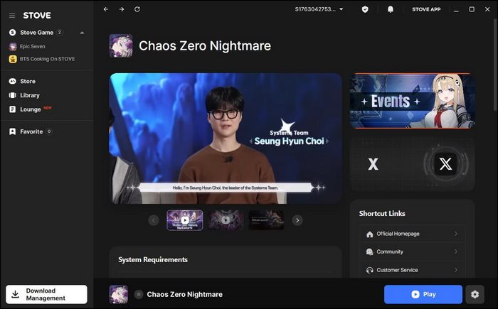 Hướng dẫn cài đặt Chaos Zero Nightmare cho PC
