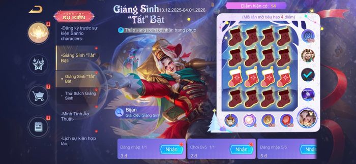 Sự kiện Giáng Sinh Tất Bật – Nhận skin Bijan miễn phí ngay