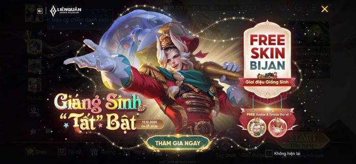 Tổng hợp các sự kiện Giáng Sinh Liên Quân 2025 nổi bật