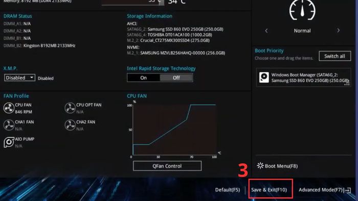 Khắc phục lỗi CPU chạy nhưng màn hình không lên: Reset BIOS Bước 3