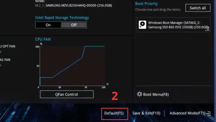 Khắc phục lỗi CPU chạy nhưng màn hình không lên: Reset BIOS Bước 2
