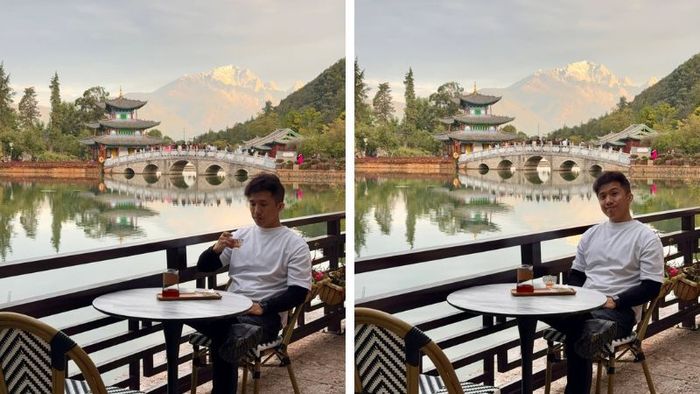 Trải nghiệm ăn bánh, thưởng trà và ngắm cảnh hồ