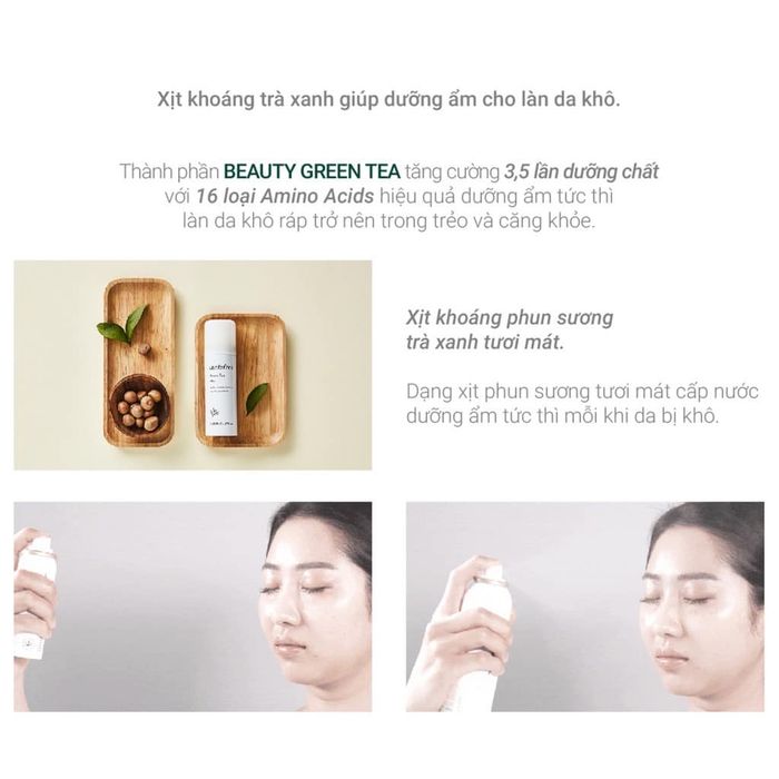 Xịt khoáng trà xanh Innisfree Green Tea Mineral Mist ảnh 2