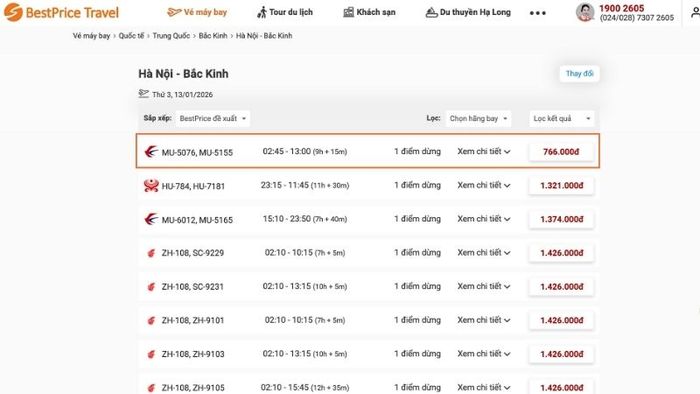 Vé máy bay giá rẻ đi Bắc Kinh tại Mytour.vn