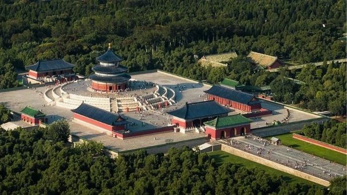 Cấu trúc tổng thể của Thiên Đàn được tính toán rất kỹ lưỡng (Ảnh: @thechinajourney.com)